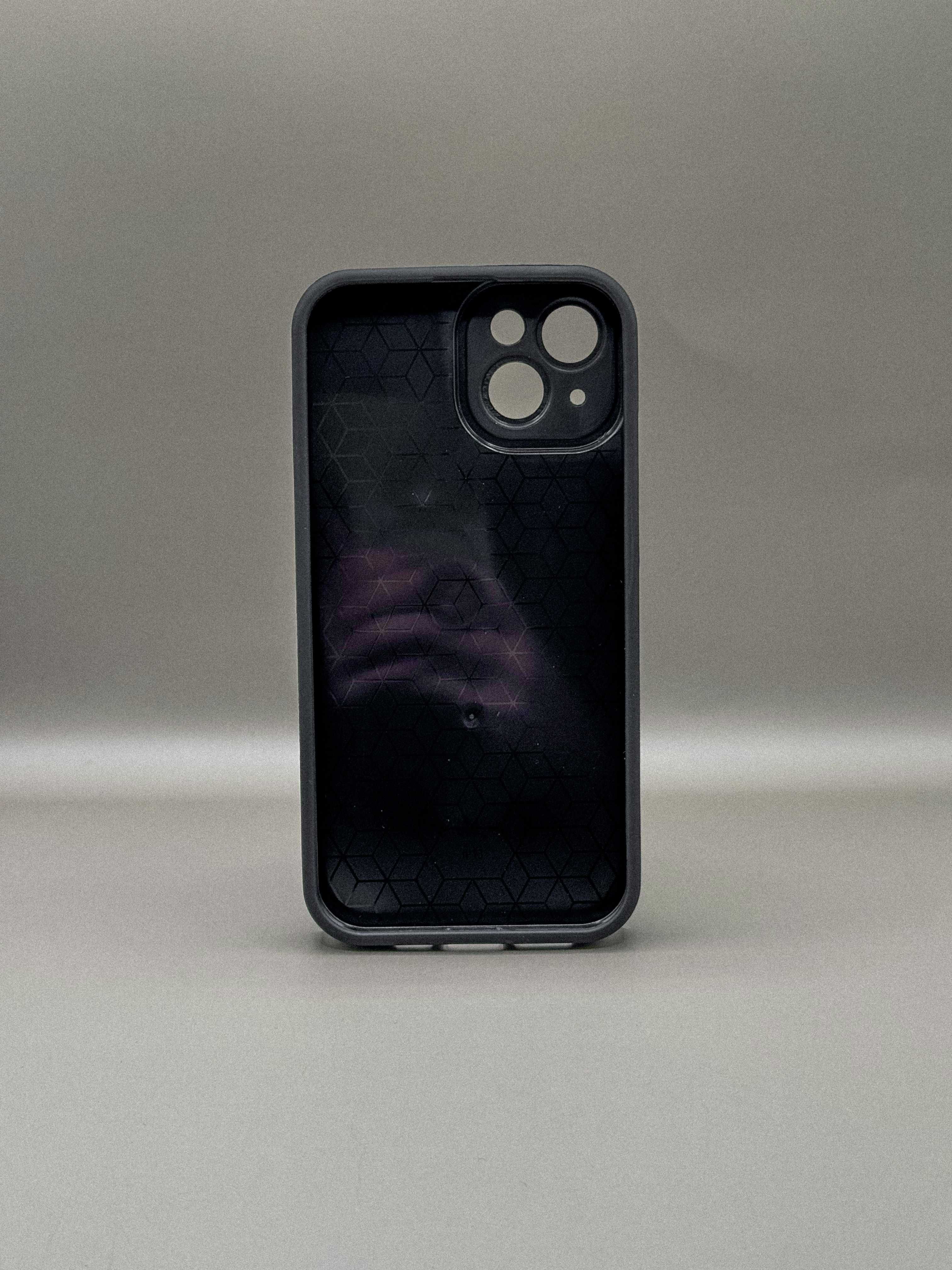 Сірий силіконовий чохол джинс еко-замш з логотипом спорт айфон iphone