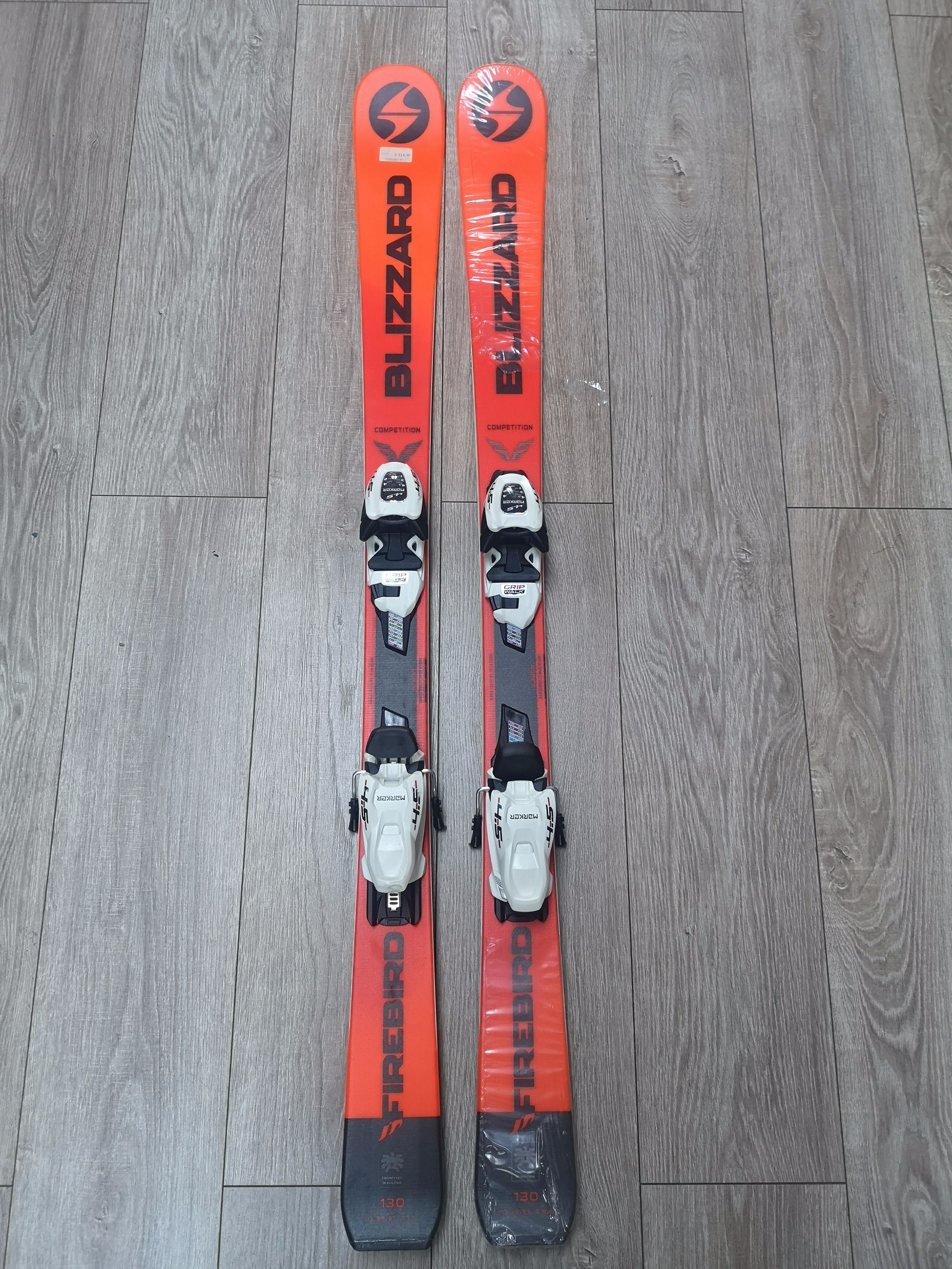 Nowe narty Blizzard Firebird Comp Jr 130cm drewniany rdzeń