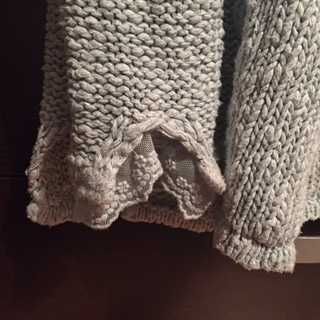 casaco malha zara azul esverdeado tamanho m