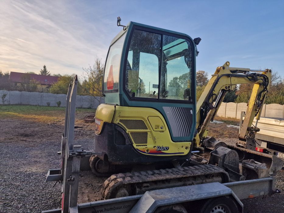 Yanmar sv20 rok 2012 minikoparka koparka zamiana