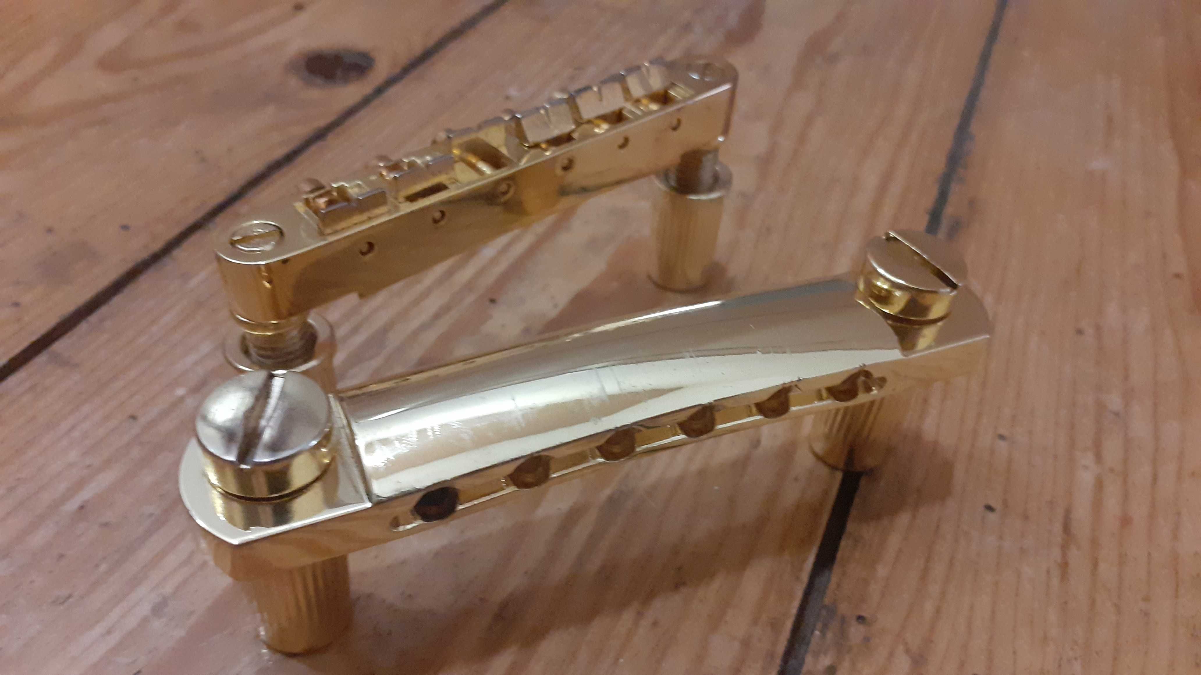 Ponte e TailPiece (Cor dourada)
