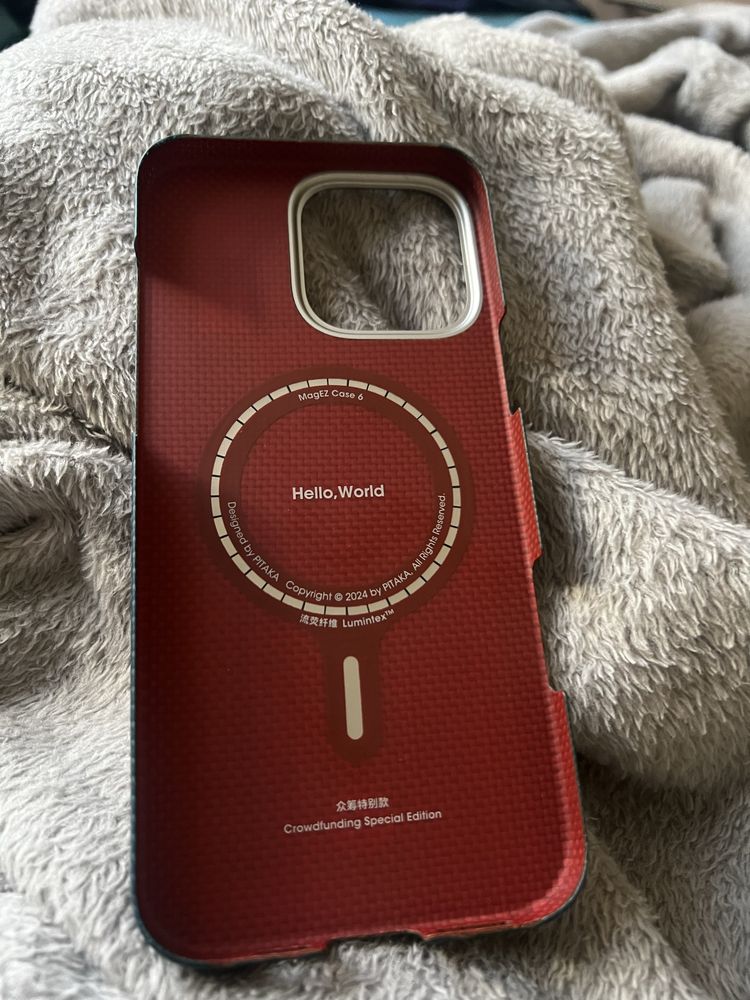 Чехол Pitaka Tactile Woven Case Hello World for iPhone 16 Pro Max