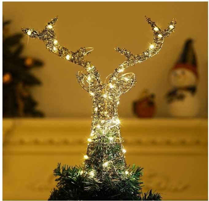 Jeleń ozdobny na czubek choinki Shinowa