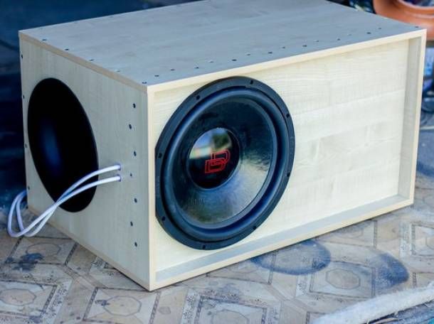 Короб ящик для сабвуфера ФАНЕРА 1 сорт ,ФИ,ЧВ,ЗЯ,раскрыв АКЦИЯ!