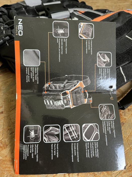 Plecak narzędziowy Neo Tools