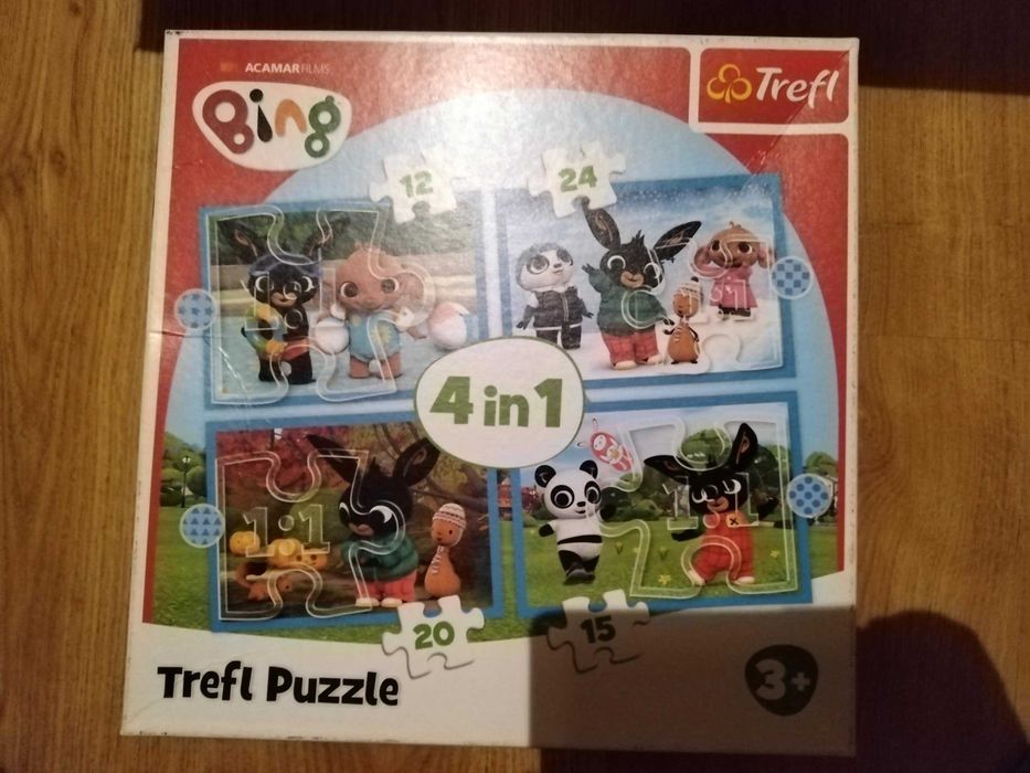 Sprzedam puzzle z Bingiem dla 2-latka i 3-latka
