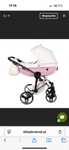 Wózek junama diamond candy pink różowy 2w1 gondola i spacerowka