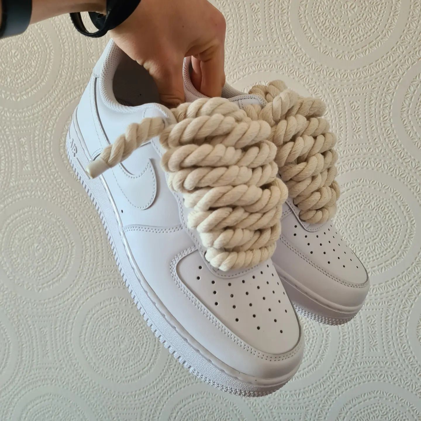 Original 38,39,40,41,42,43,44,45 Nike air force 1 rope laces white