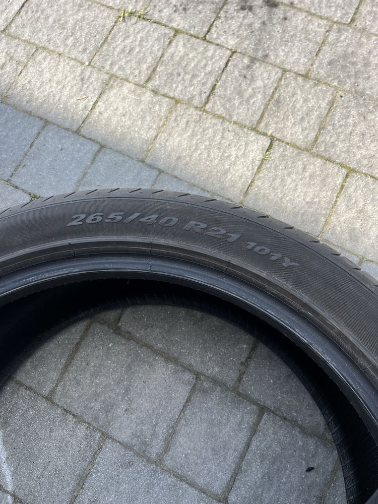 Opony 2x  265/40/21 Pirelli Pzero 2022