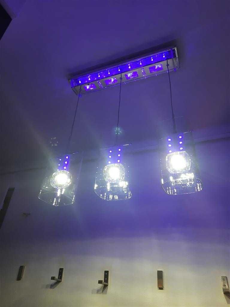 Lampa, żyrandol LED+ multikolor Nowoczesna