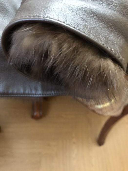 Лётная.льотна куртка,две вн.молнии,56-5, овчина, норка, соболь, новая