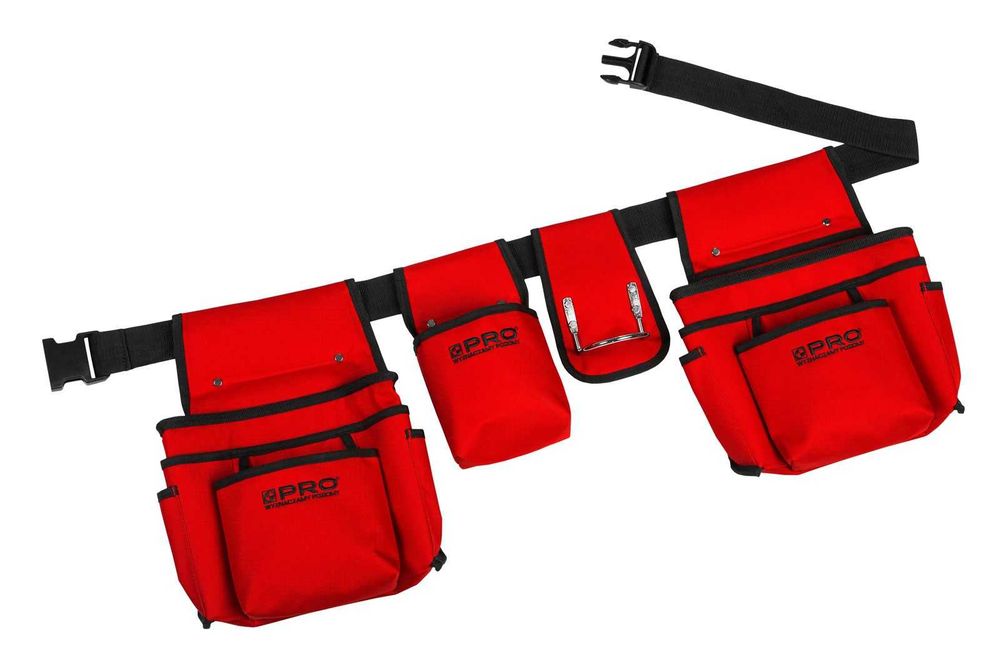 Pas Narzędziowy Monterski PRO Mocny Pasek 16 Kieszeni Uchwyt JAKOŚĆ