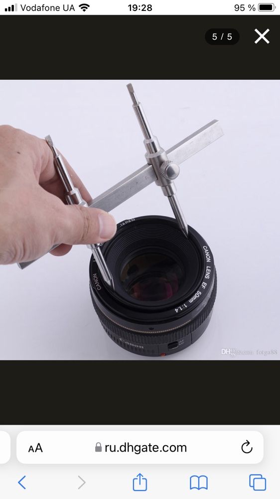 Инструмент ключ для ремонта объективов Canon,Nikon,Sony..