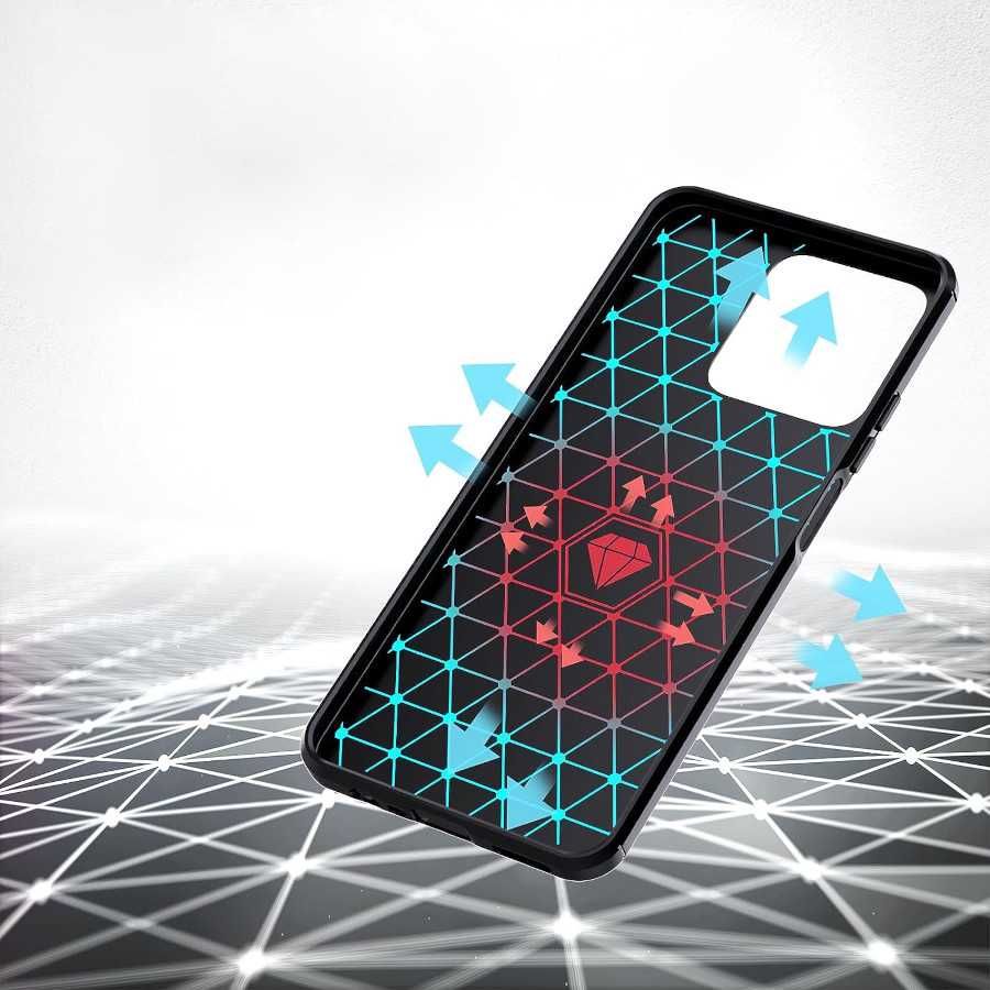 Etui Nakładka Carbon do Realme Note 50 + Szkło Hartowane