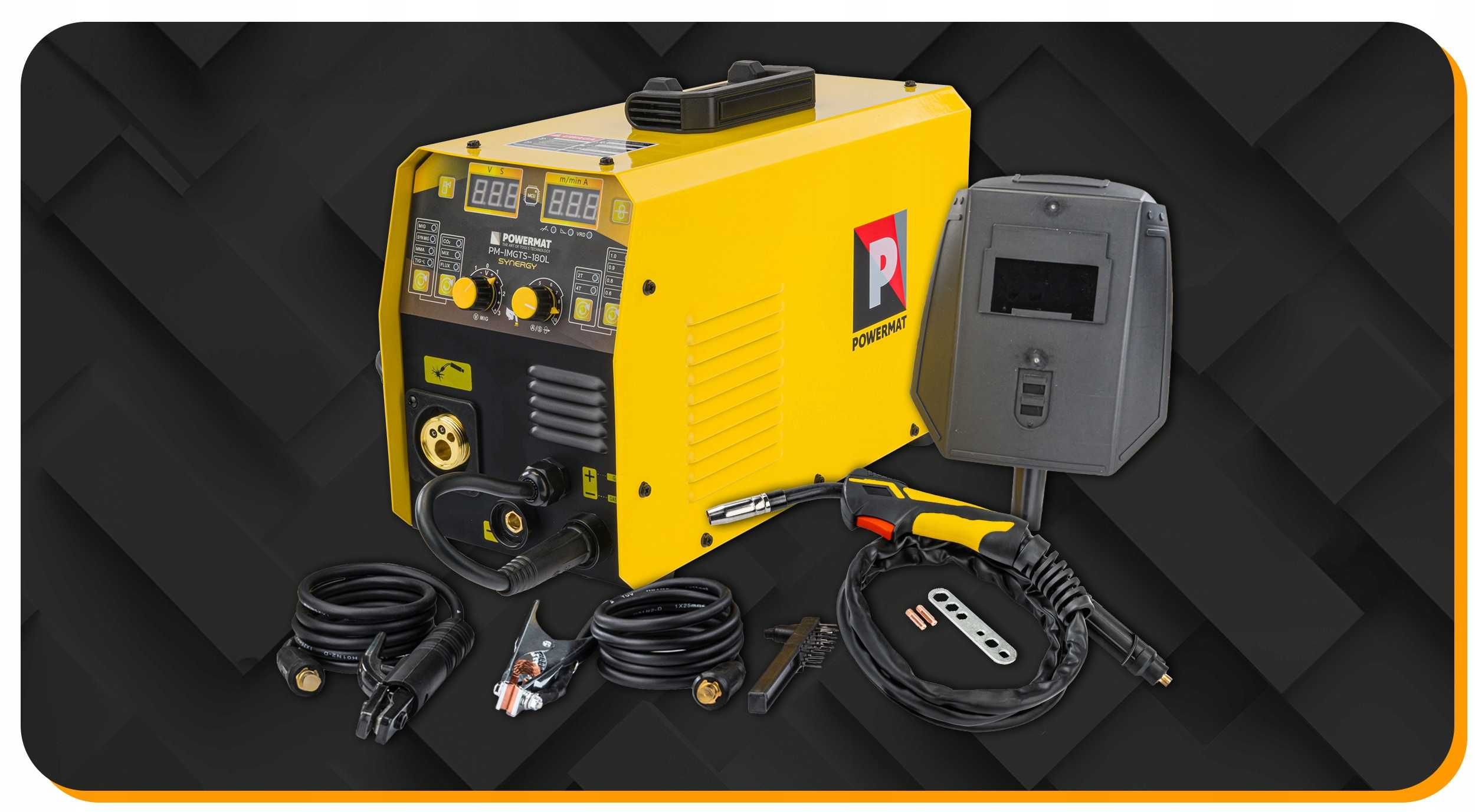 Migomat inwertorowy MIG/MAG FLUX MMA TIG-LIFT SYNERGICZNY półautomat