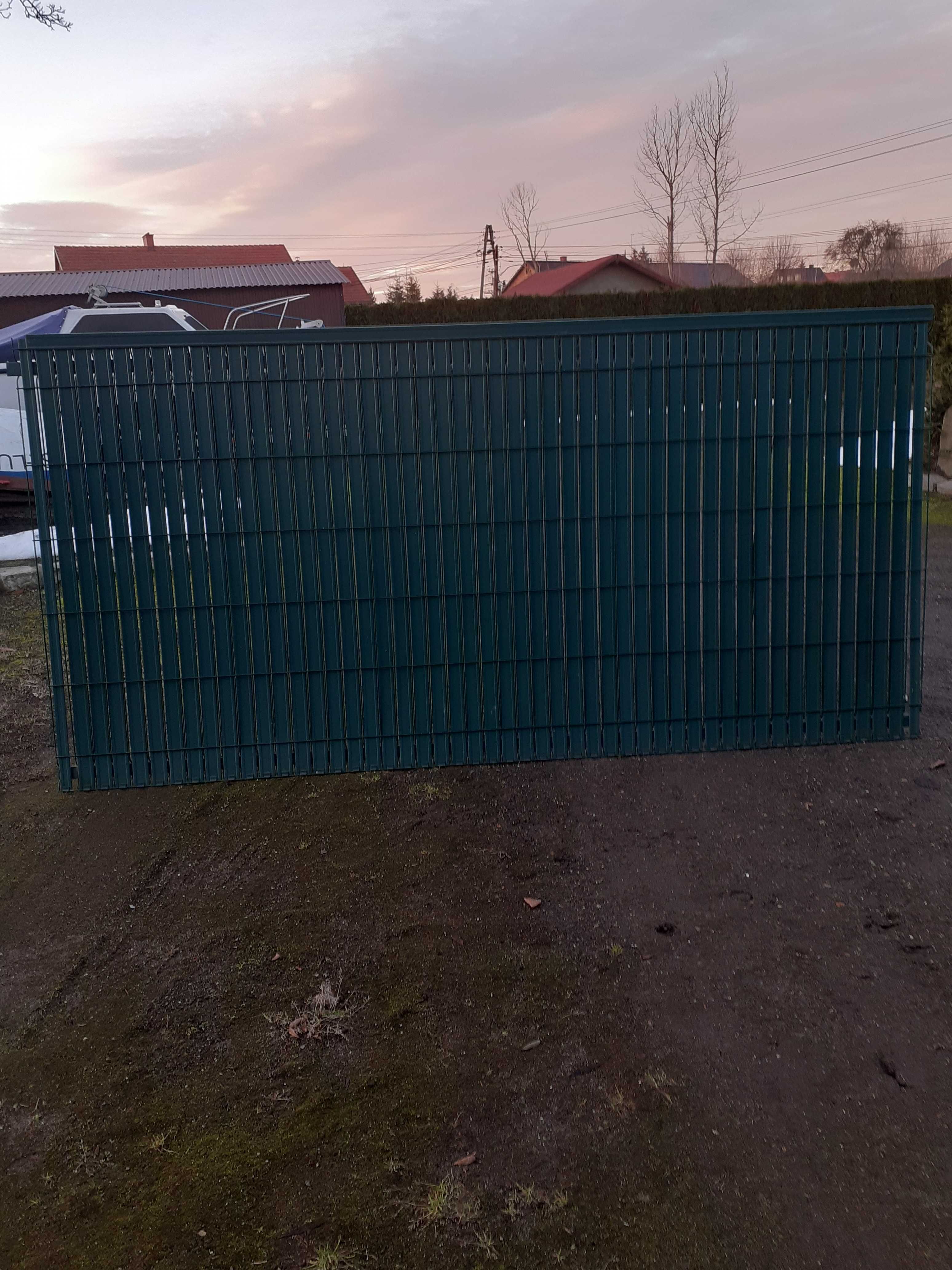 Panel ogrodzeniowy + przysłona - Listwy panelowe Komplet 1230x2500