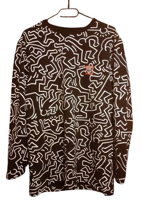 CROPP Keith Haring bluza longsleeve S M streetart streetwear art NOWA