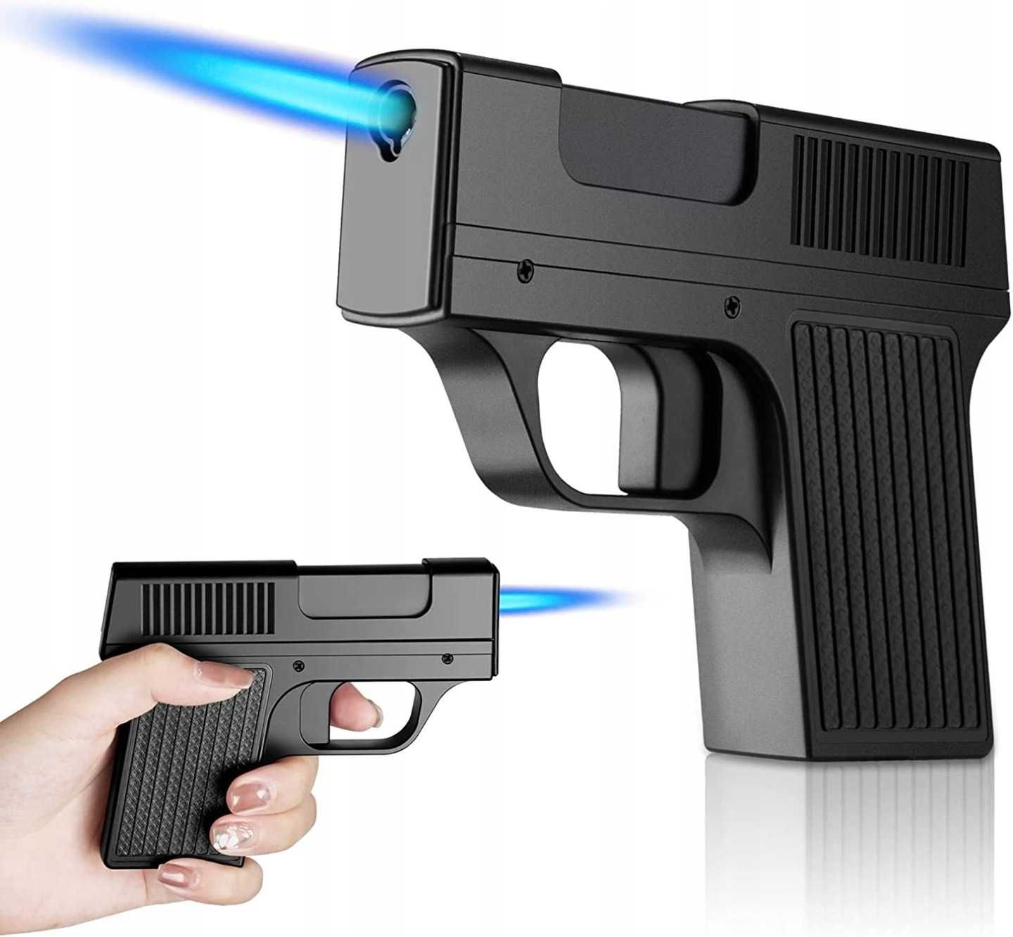 Papierośnica 10 Papierosów Zapalniczka Pistolet Prezent