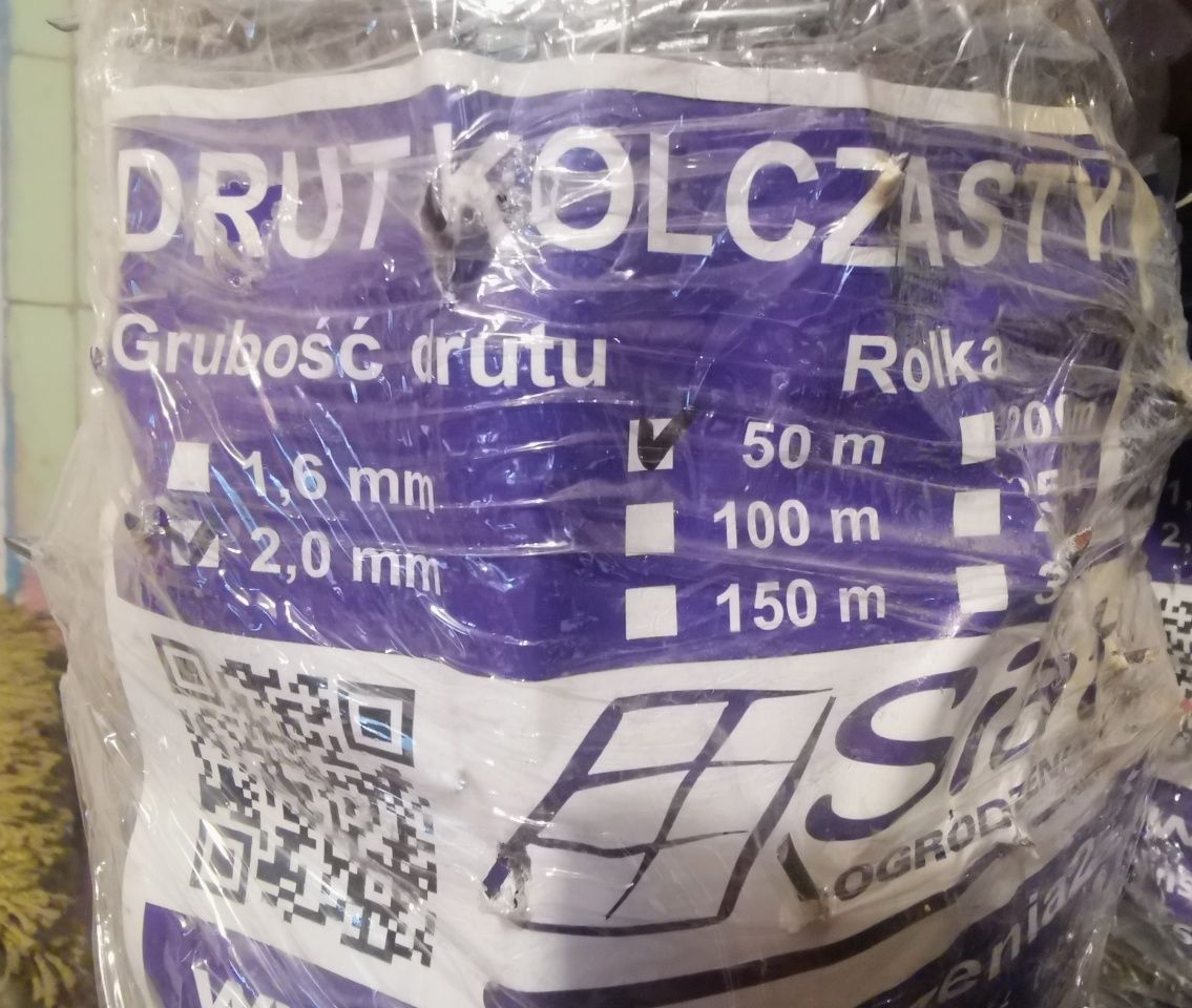 Drut kolczasty 150 metrów 2mm