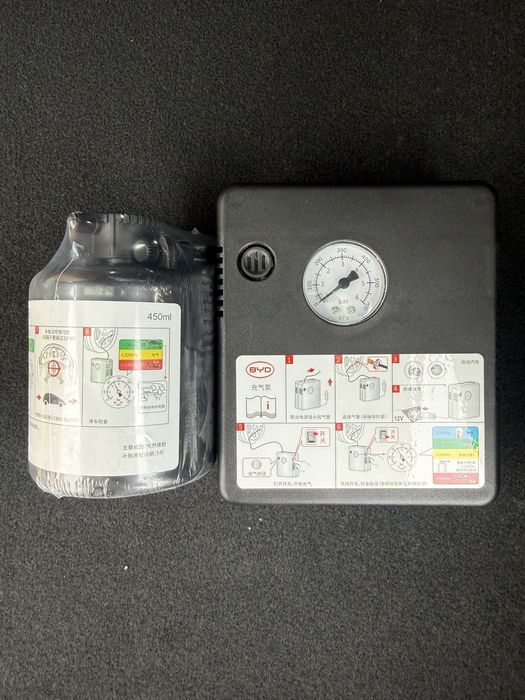 Zestaw naprawcz do opon KOMPRESOR + ŚRODEK NAPRAWCZY