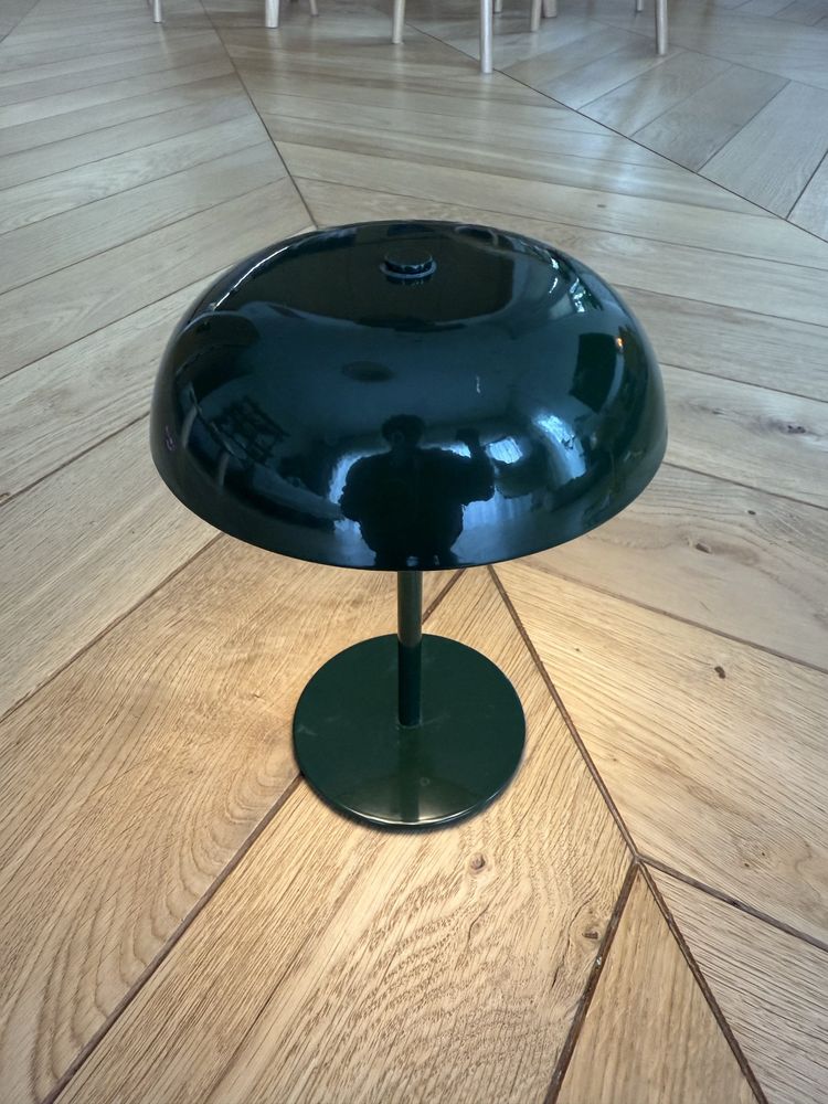 lampka zara home ciemnozielona