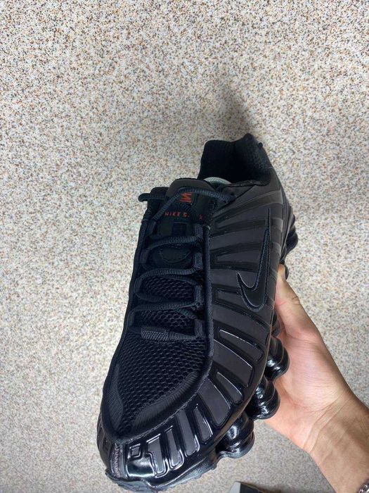 Змінюють колір Кросівки Nike Shox TL Black \ Red найк шокс чорні
