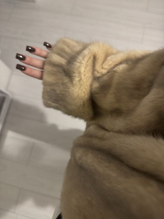 Норкова шуба натуральна не фарбована