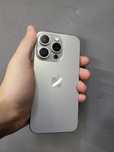 Целый оригинальный IPhone 15 Pro Silver Titanium