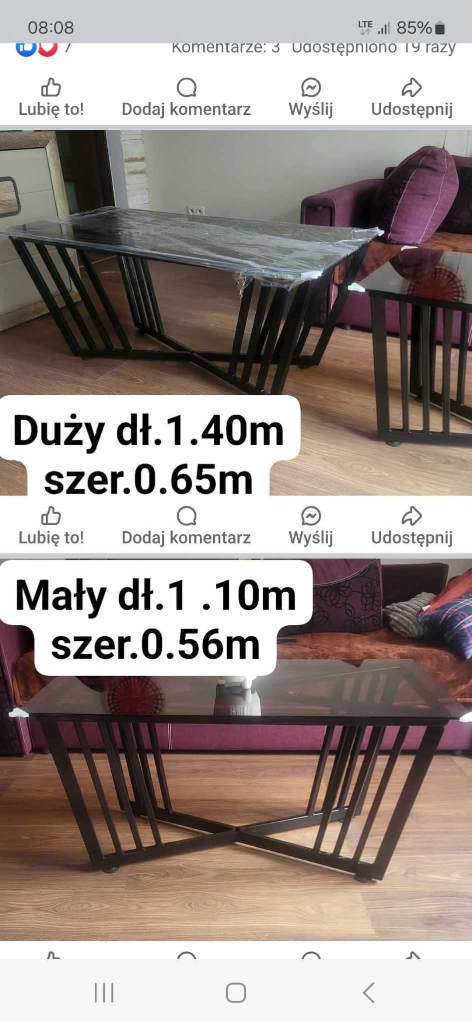 Nowe stoliki kawowe