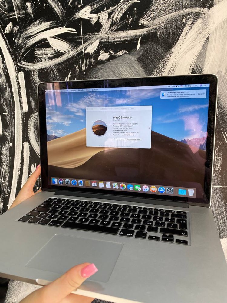 MacBook Pro 15 2014 core i7  256 GB 16 Ram РОЗСТРОЧКА 460$  макбук 512