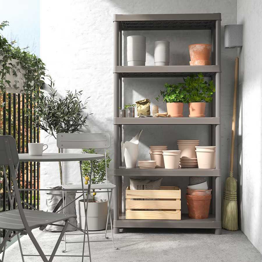 Conjunto de 3 Estantes Runmaro Ikea: Grande, Média e Pequena