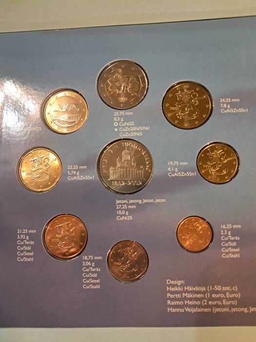 Carteira anual Finlândia 2002 (Rara)