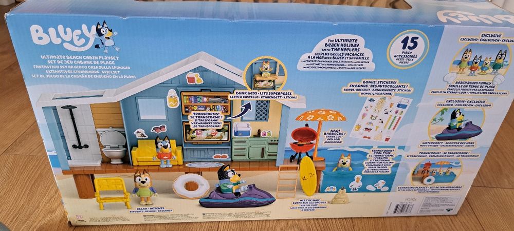 Bluey domek z basenem nowe