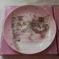 Тарелочки с котятами, цена за пару