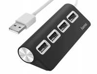 Hama adapter rozdzielacz rozgałęźnik Hub USB 4 Porty USB 2.0/480 Mbits