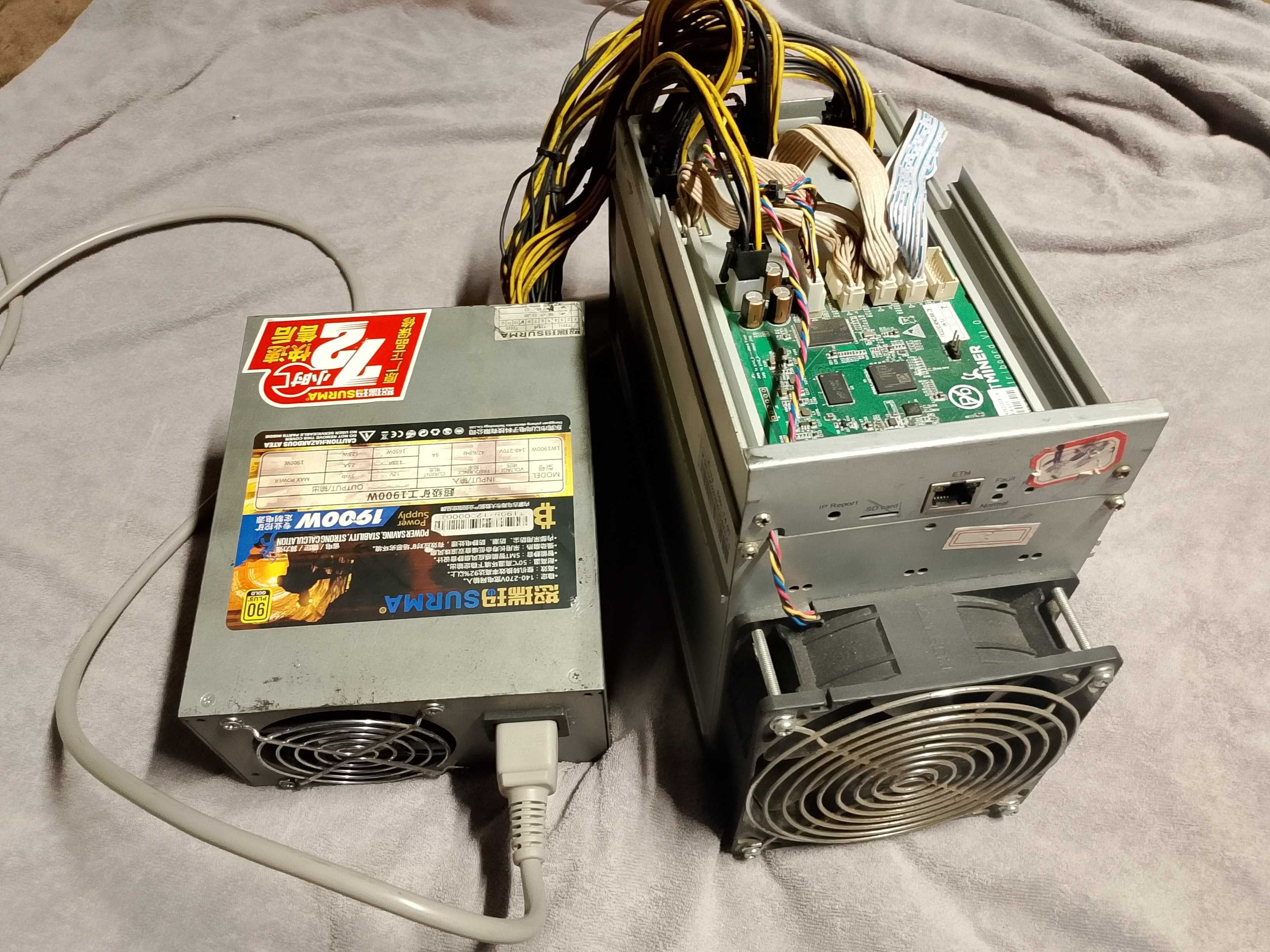 Koparka do kryptowalut Antminer S9k 14T Bitcoin BTC - SHA-256
