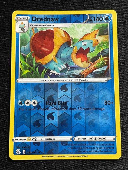 Carta Pokémon Drednaw 81/264 Fusion Strike