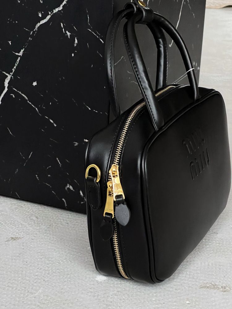 Сумка Miu Miu Top-Handle Bag Premium сумочка чорна|бургунді|беж міу