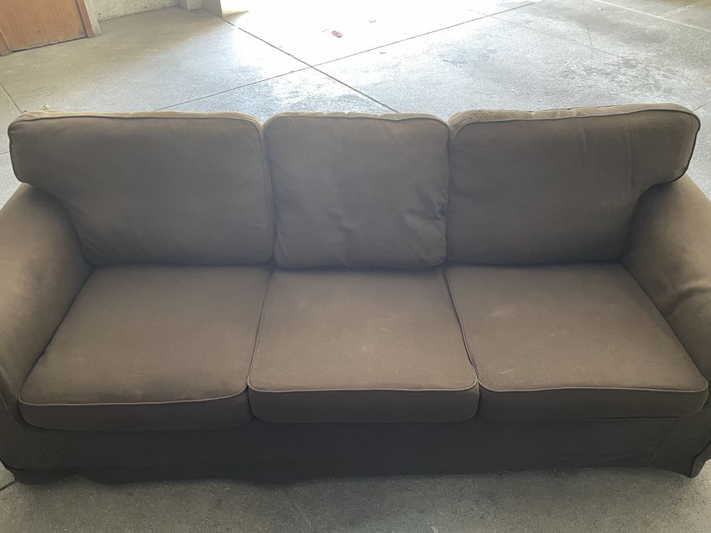 Sofa 3 lugares castanho