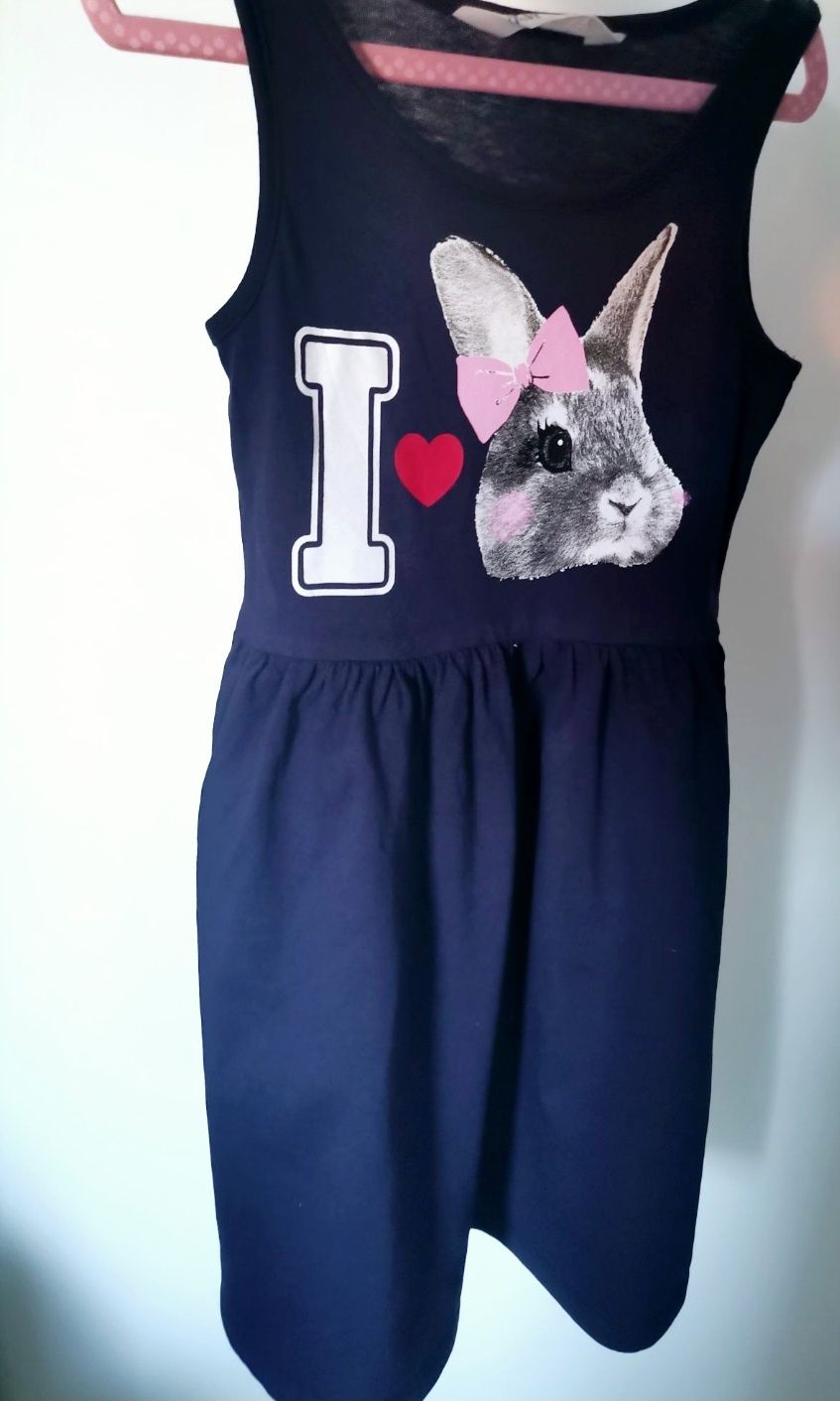 Sukienka królik 110/116 H&M
