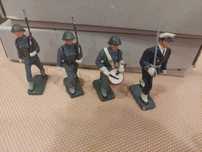 3 soldados antigos Pratas Pasta papel raros exercito marinha