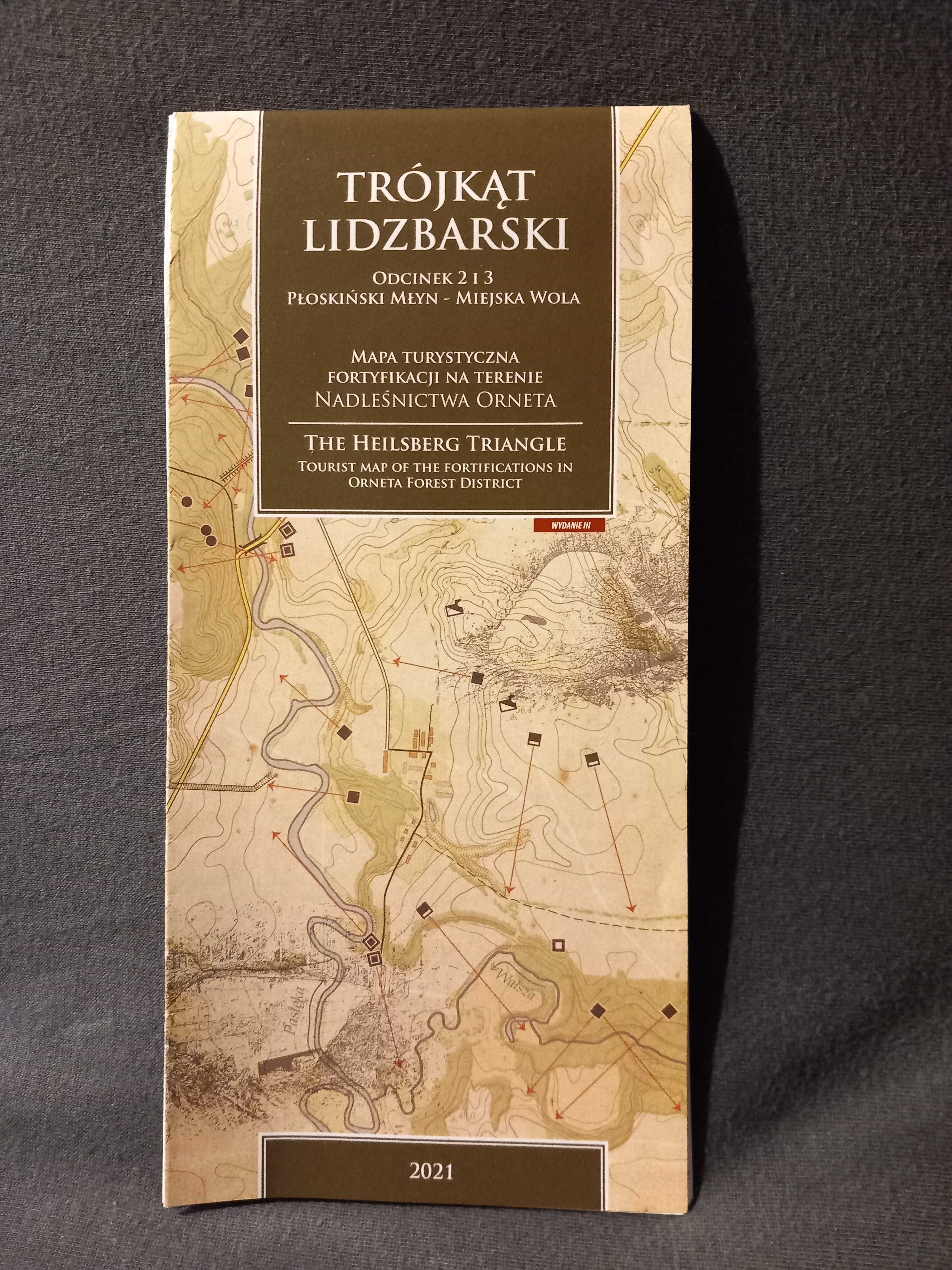 Trójkąt Lidzbarski - mapa turystyczna