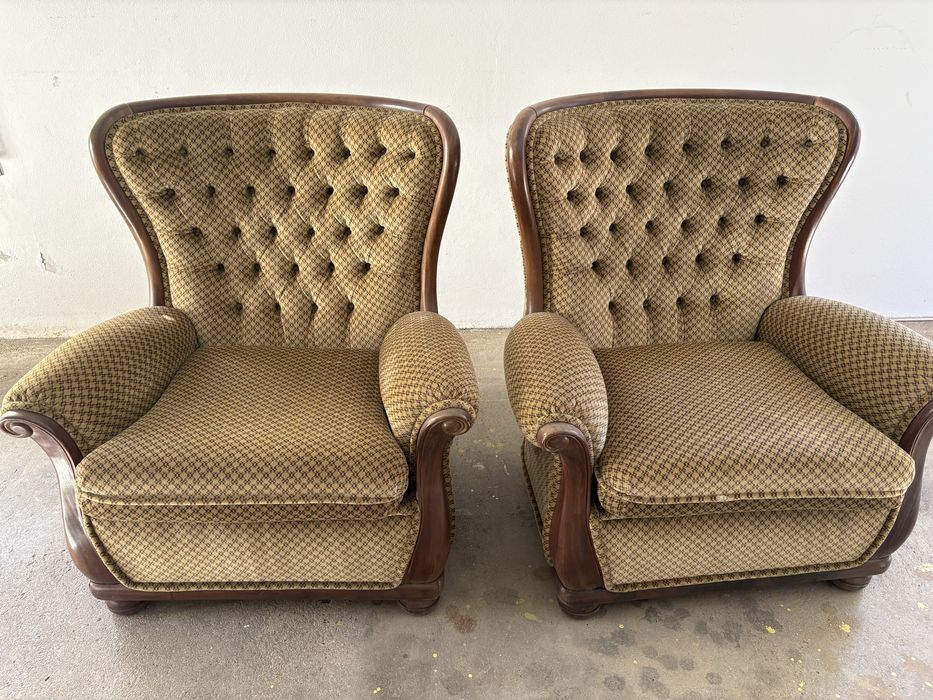 Conjunto sofa + 2 poltronas