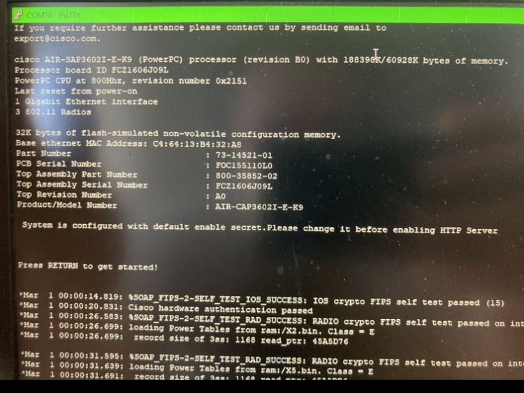 Cisco Access Point AIR-AP3602I-E-K9 + moduł AC