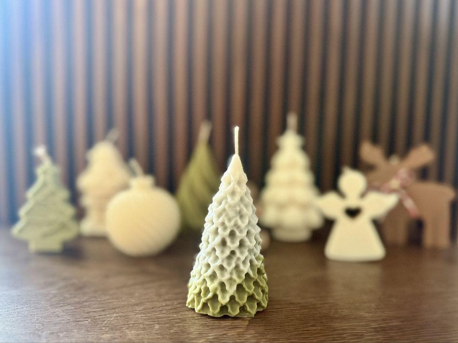 Świąteczne świece sojowe/ prezent