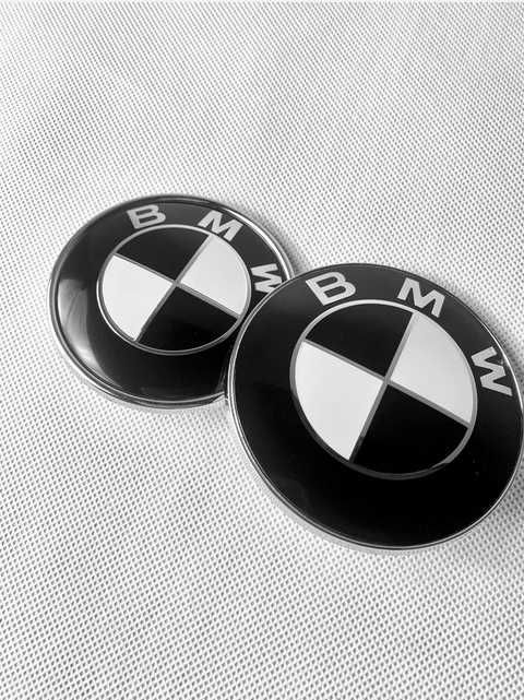 BMW Emblematy Przód Tył Dekielki Kapsle E36 E46 E39 E60 E90 E91
