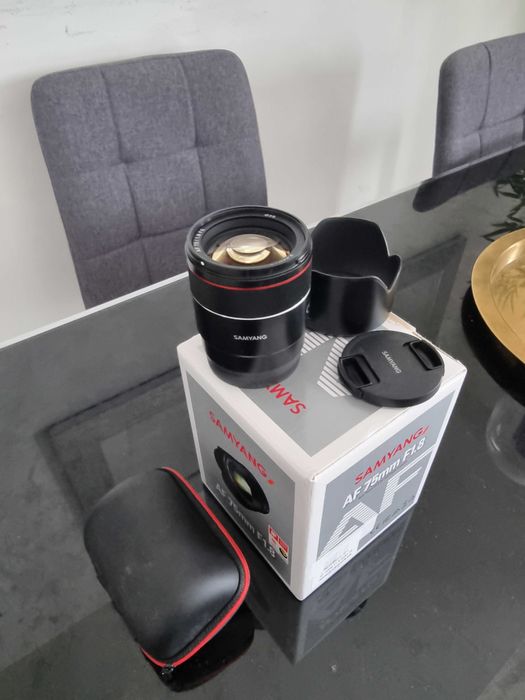 Lente Samyang 75mm 1.8 para sony full frame