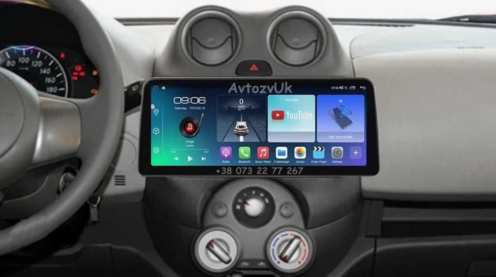 Магнитола MARCH Nissan MICRA Микра GPS TV USB 2 дин CarPlay Android 13