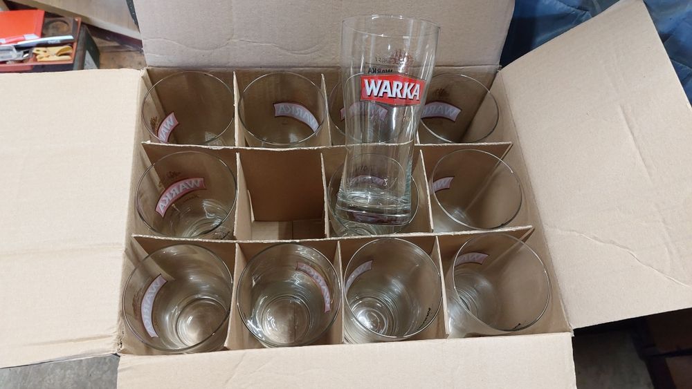 Warka szklanki pokale 36x0,5 24x0,3