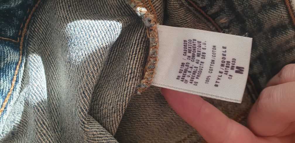 Oryginalna kurtka jeansowa Guess M niebieska vintage